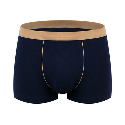 Men's cotton underwear plus size fat guy boxers breathable 3D seamless sexy youth cotton red boxers