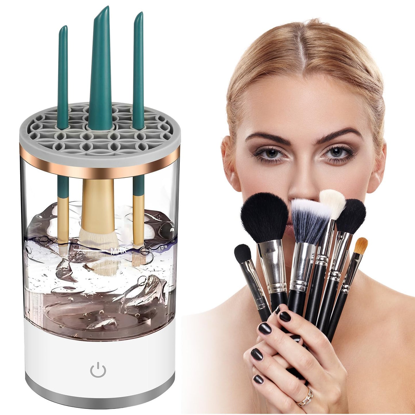MÁQUINA LIMPIADORA DE BROCHAS DE MAQUILLAJE