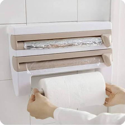 ORGANIZADOR DE PAPEL PARA COCINA 4 EN 1