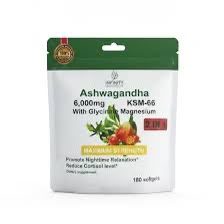ASHAWAGANDA KSN-66 + Glycinato Magnesium, 6000 mg (90 Sofgel)